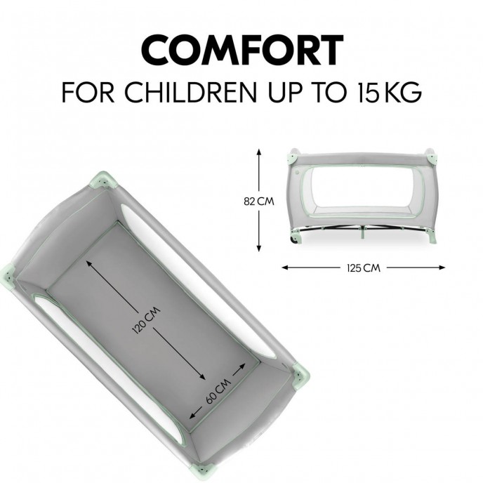 Hauck Travel Cot Sleep n Play Go Plus Dusty Mint Hauck Travel Cot Sleep n Play Go Plus Dusty Mint