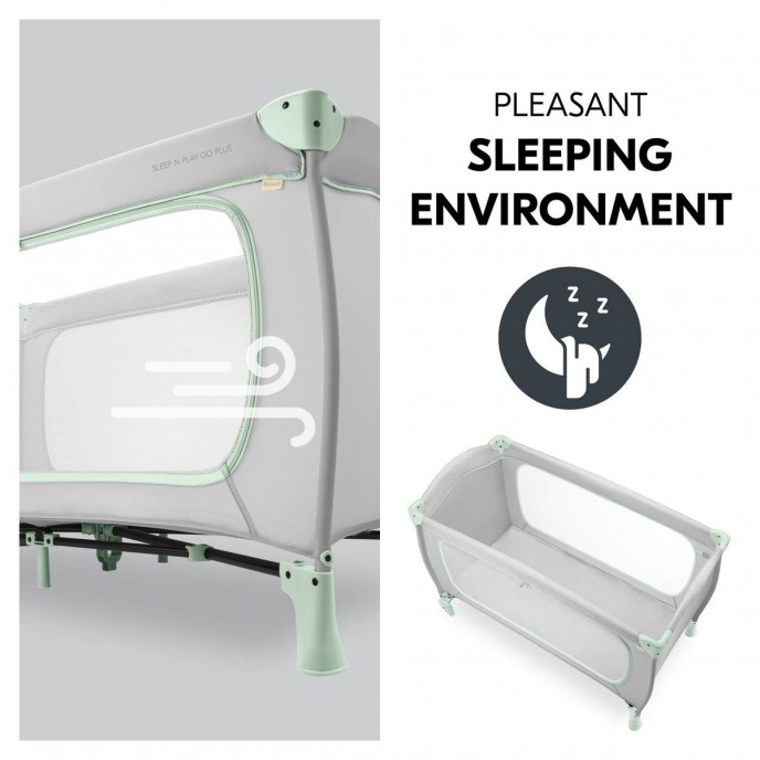 Hauck Travel Cot Sleep n Play Go Plus Dusty Mint Hauck Travel Cot Sleep n Play Go Plus Dusty Mint