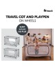 Hauck Travel Cot Sleep n Play Go Plus Dusty Blue Hauck Travel Cot Sleep n Play Go Plus Dusty Blue
