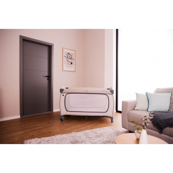 Hauck Travel Cot Sleep n Play Go Plus Dusty Cork Hauck Travel Cot Sleep n Play Go Plus Dusty Cork