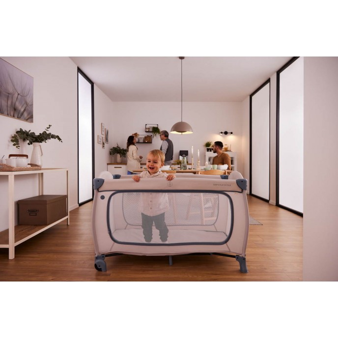 Hauck Travel Cot Sleep n Play Go Plus Dusty Cork Hauck Travel Cot Sleep n Play Go Plus Dusty Cork