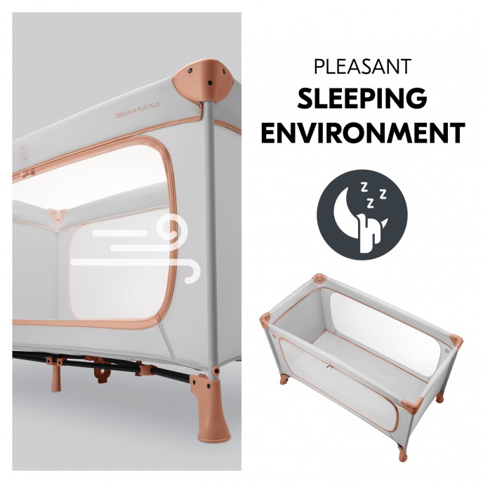 Hauck Travel Cot Dream n Play Plus Dusty Cork Hauck Travel Cot Dream n Play Plus Dusty Cork