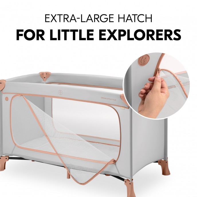 Hauck Travel Cot Dream n Play Plus Dusty Cork Hauck Travel Cot Dream n Play Plus Dusty Cork