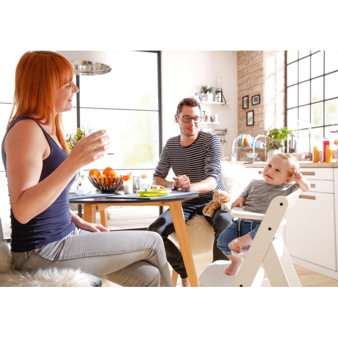 Hauck Alpha Wooden Highchair White (up to 90kg)