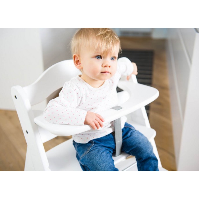 Hauck Alpha Wooden Highchair White (up to 90kg)