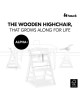 Hauck Alpha Wooden Highchair White (up to 90kg)