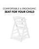 Hauck Alpha Wooden Highchair White (up to 90kg)