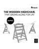 Hauck Alpha Wooden Highchair Grey (up to 90kg)