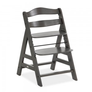 Hauck Alpha Wooden Highchair Charcoal (up to 90kg) Hauck Alpha Wooden Highchair Charcoal (up to 90kg)