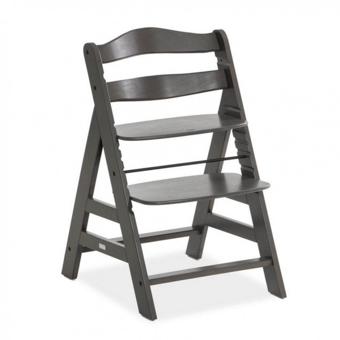 Hauck Alpha Wooden Highchair Charcoal (up to 90kg)