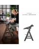 Hauck Alpha Wooden Highchair Charcoal (up to 90kg)