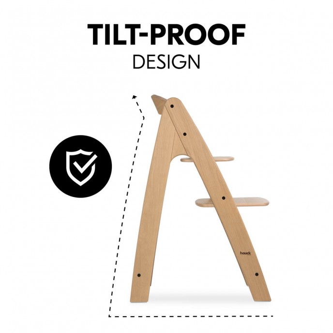 Hauck Arketa Wooden Highchair Oak (up to 130kg) Hauck Arketa Wooden Highchair Oak (up to 130kg)
