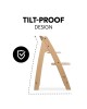 Hauck Arketa Wooden Highchair Oak (up to 130kg)