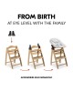 Hauck Arketa Wooden Highchair Oak (up to 130kg)