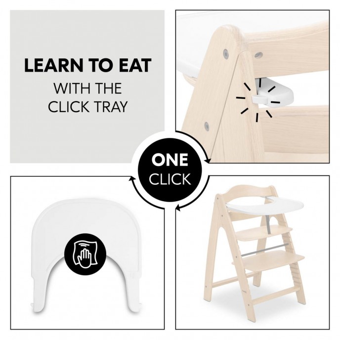 Hauck Arketa Wooden Highchair Oak (up to 130kg) Hauck Arketa Wooden Highchair Oak (up to 130kg)