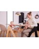 Hauck Arketa Wooden Highchair Beech White Washed and Mint (up to 130kg) Hauck Arketa Wooden Highchair Beech White Washed and Mint (up to 130kg)
