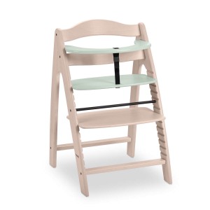 Hauck Arketa Wooden Highchair Beech White Washed and Mint (up to 130kg) Hauck Arketa Wooden Highchair Beech White Washed and Mint (up to 130kg)