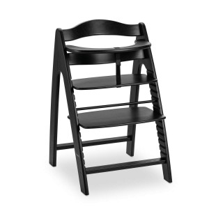 Hauck Arketa Wooden Highchair Beech Black Washed (up to 130kg) Hauck Arketa Wooden Highchair Beech Black Washed (up to 130kg)