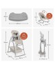 Hauck Sit n Relax 3 in 1 Highchair and Bouncer Beige