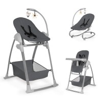 Hauck Sit n Relax 3 in 1 Highchair and Bouncer Dark Grey
