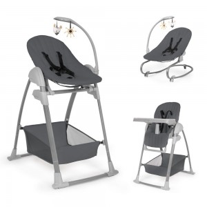 Hauck Sit n Relax 3 in 1 Highchair and Bouncer Dark Grey