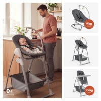 Hauck Sit n Relax 3 in 1 Highchair and Bouncer Dark Grey