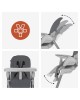 Hauck Sit n Relax 3 in 1 Highchair and Bouncer Dark Grey