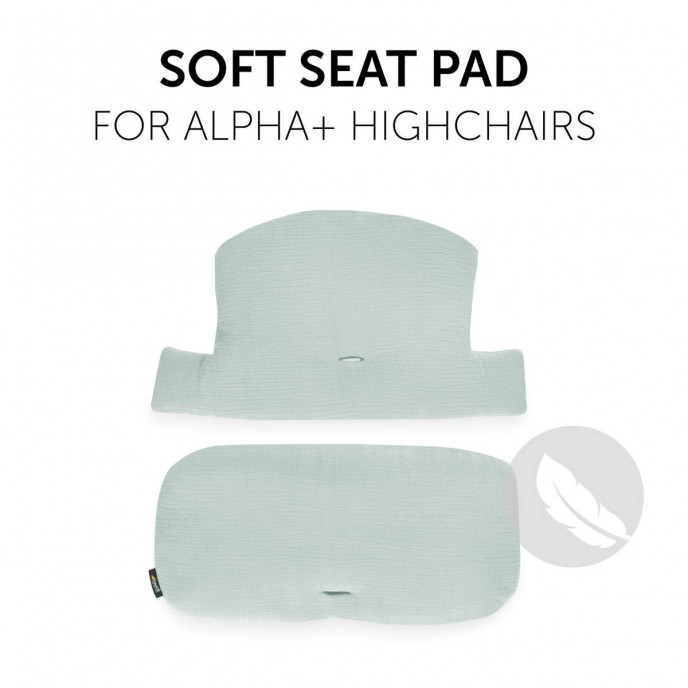 Hauck Highchair Pad Select Muslin Mint Hauck Highchair Pad Select Muslin Mint