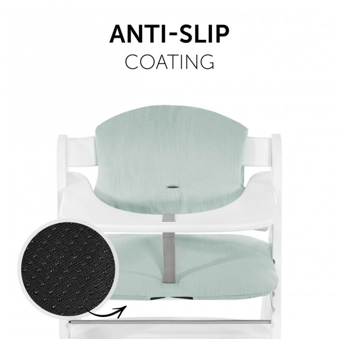 Hauck Highchair Pad Select Muslin Mint Hauck Highchair Pad Select Muslin Mint