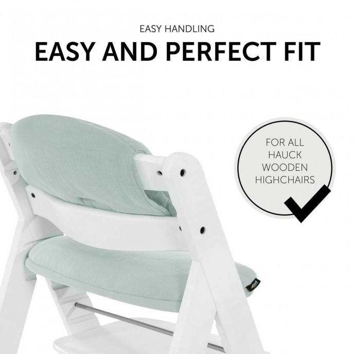 Hauck Highchair Pad Select Muslin Mint Hauck Highchair Pad Select Muslin Mint