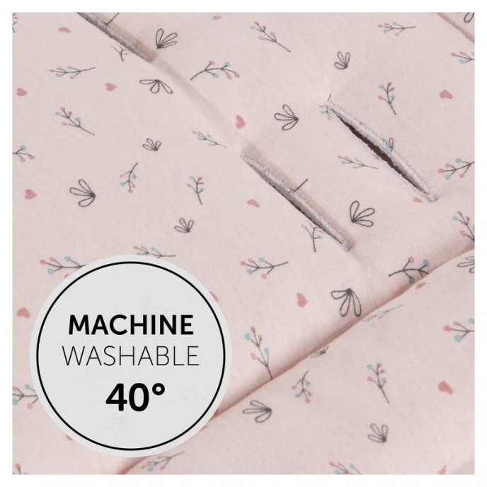 Hauck Pushchair Liner Flowers Rose