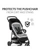 Hauck Pushchair Liner Charcoal