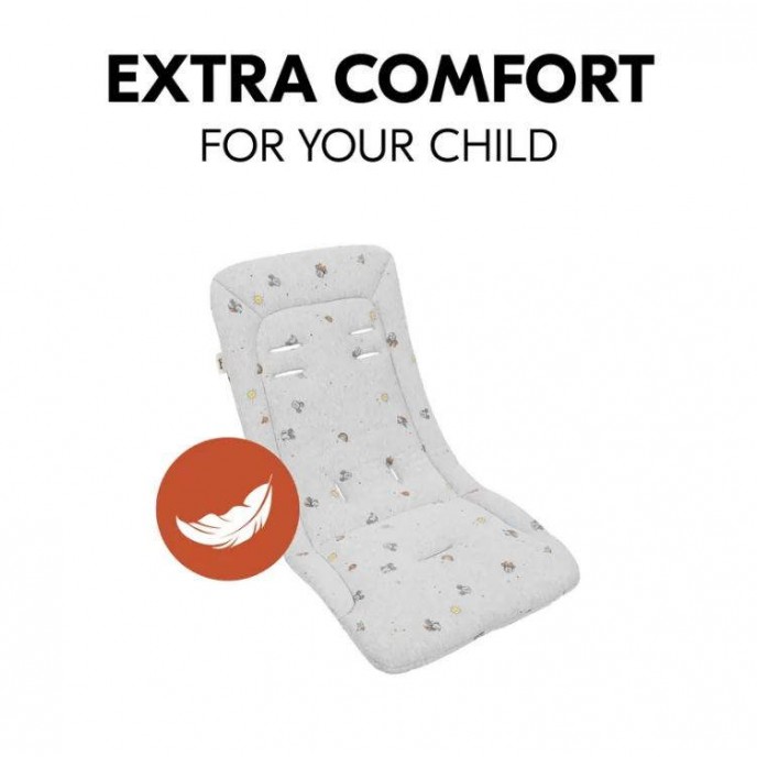 Hauck Pushchair Liner Disney Mickey & Minnie Grey Hauck Pushchair Liner Disney Mickey & Minnie Grey