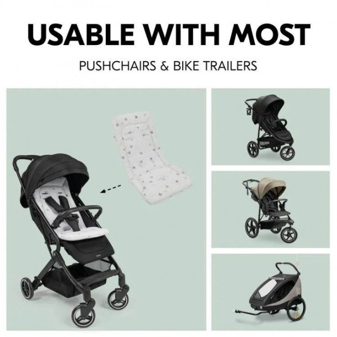 Hauck Pushchair Liner Disney Mickey & Minnie Grey Hauck Pushchair Liner Disney Mickey & Minnie Grey