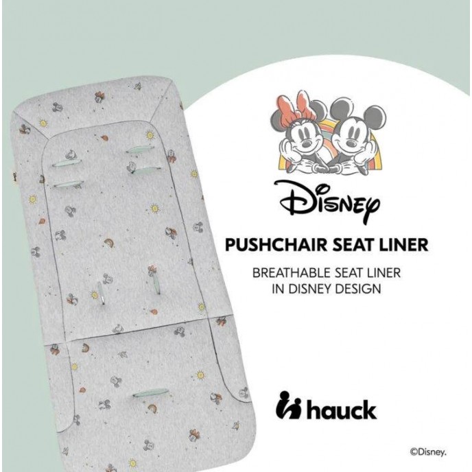 Hauck Pushchair Liner Disney Mickey & Minnie Grey Hauck Pushchair Liner Disney Mickey & Minnie Grey