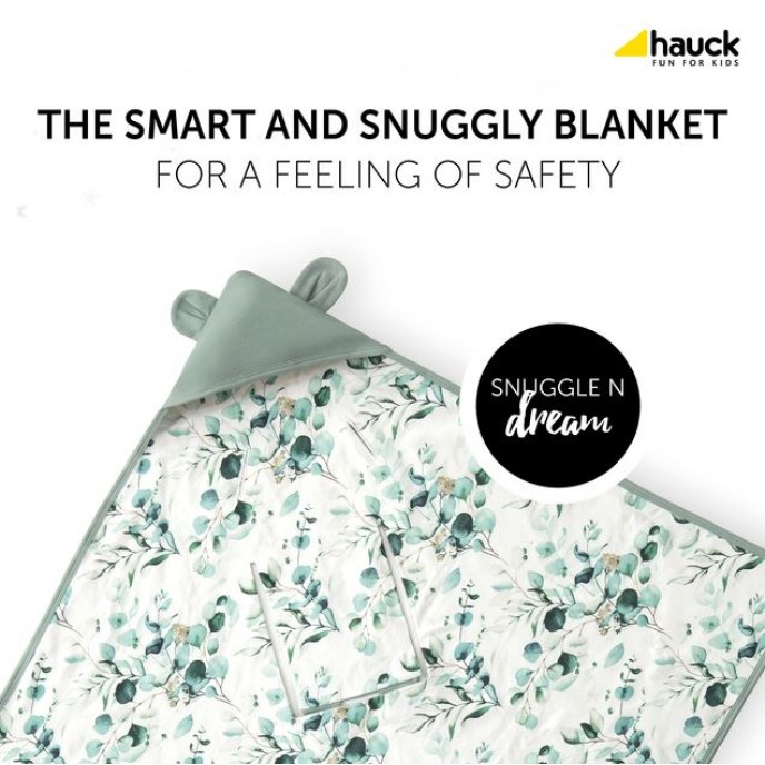 Hauck Snuggle n Dream Wrap Blanket Leaves Mint