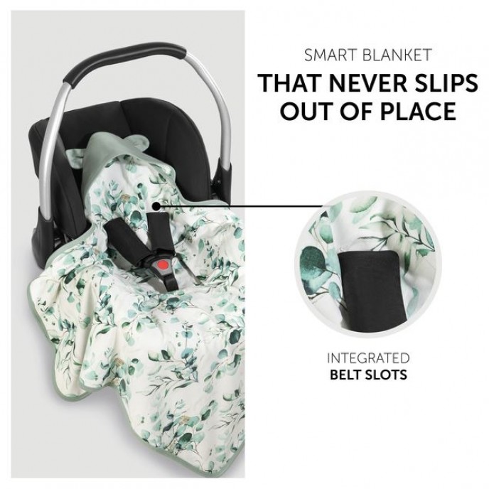 Hauck Snuggle n Dream Wrap Blanket Leaves Mint