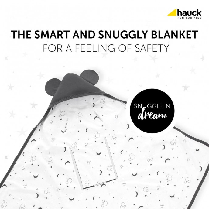 Hauck Snuggle n Dream Wrap Blanket Mickey Anthracite