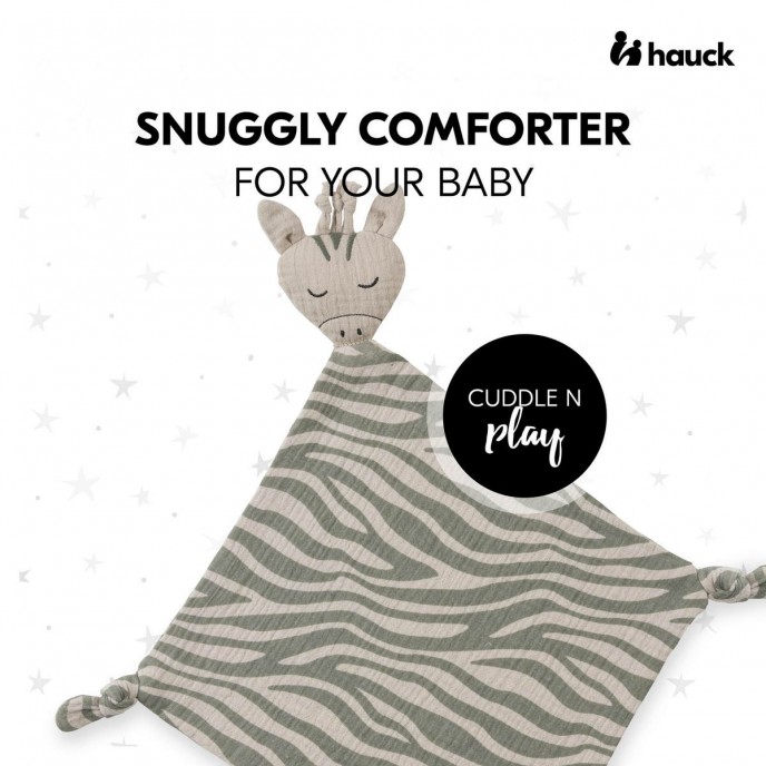 Hauck Comforter Cuddle n Play Zebra Sage