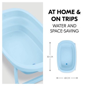 Hauck Bath Foldable Wash n Fold Light Blue Hauck Bath Foldable Wash n Fold Light Blue