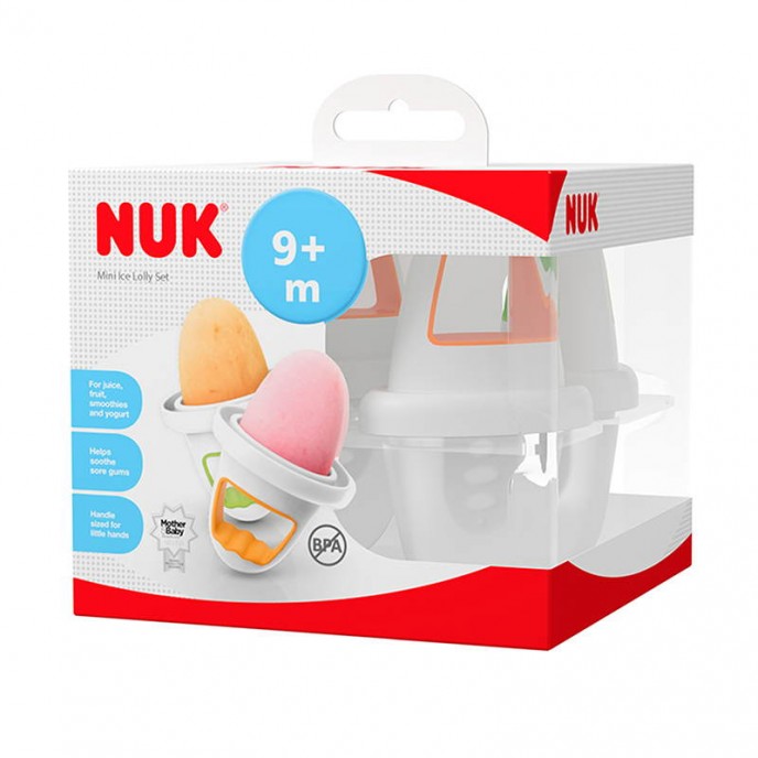 Nuk Mini Ice Lolly Moulds 4pk Nuk Mini Ice Lolly Moulds 4pk