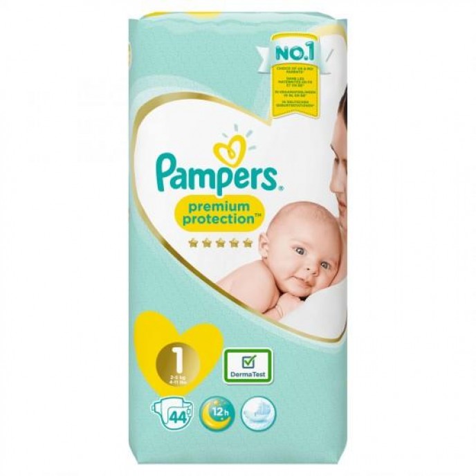 Pampers Nappies New Baby Size 1 44pcs
