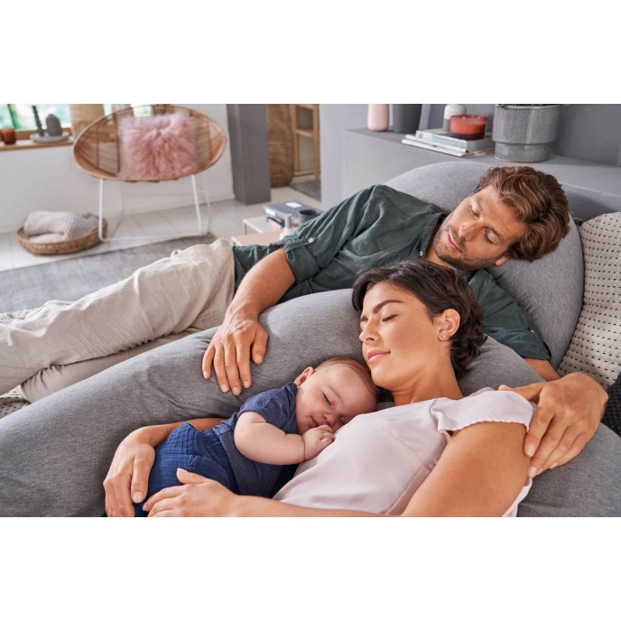 Theraline Maternity & Nursing Pillow Original Bamboo Grey Theraline Maternity & Nursing Pillow Original Bamboo Grey