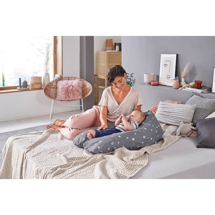 Theraline Maternity & Nursing Pillow Original Bamboo Grey Theraline Maternity & Nursing Pillow Original Bamboo Grey