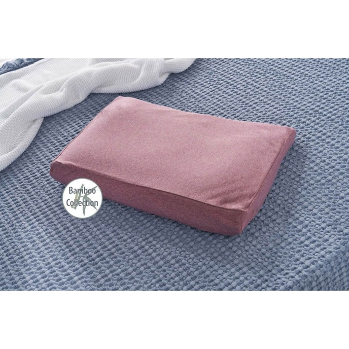 Theraline Toddler Pillow with Bamboo Pillow Case Rosewood 24m+