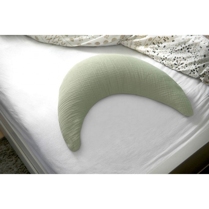 Theraline Maternity & Nursing Pillow Moon Muslin Sage Theraline Maternity & Nursing Pillow Moon Muslin Sage