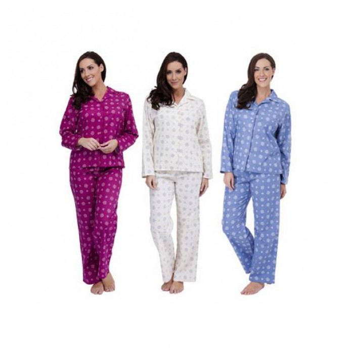 Ladies Snowflake Print Pyjamas