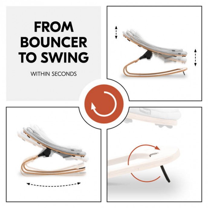 Hauck Bouncer and Rocker Eco Light Grey (up to 15kg) Hauck Bouncer and Rocker Eco Light Grey (up to 15kg)