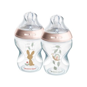 Tommee Tippee Bottle 260ml Pink Twin Pack
