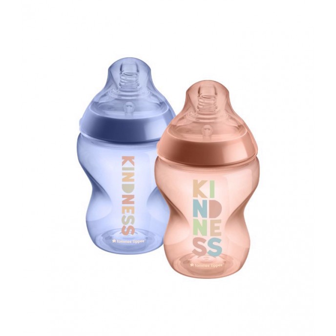 Tommee Tippee Bottle 260ml Pink Twin Pack